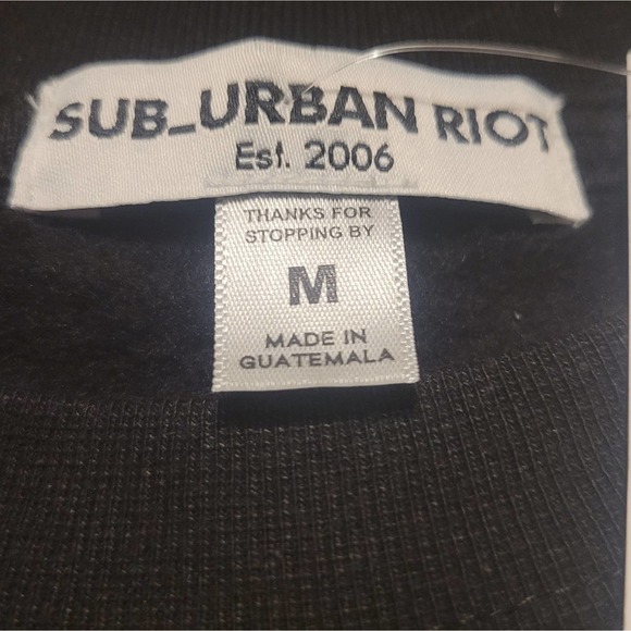 Sub Urban Riot Single Bells Sweatshirt Size M Black - Picture 8 of 12